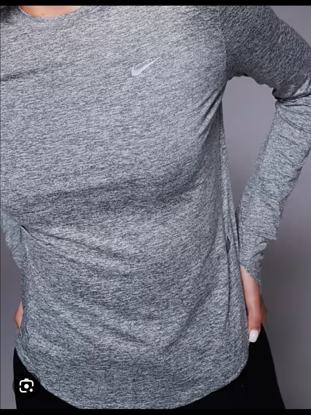 Nike, Active Heather Gray Long Sleeve